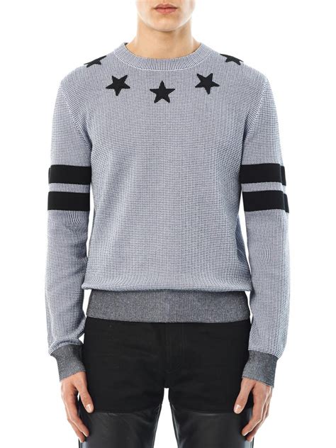 givenchy grey star sweater|Givenchy jumper men's.